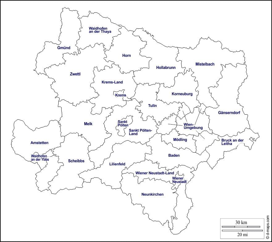 քարտեզ медлинг Ավստրիա