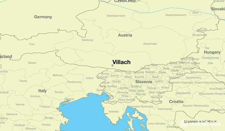 քարտեզ филлах, Ավստրիա