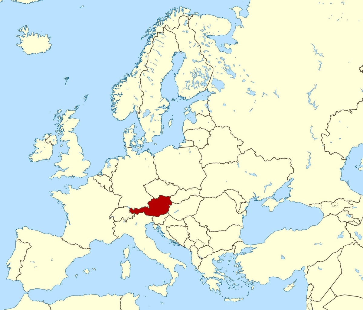 ցույց տալ քարտեզի վրա Ավստրիայում