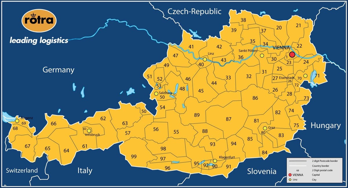 քարտեզ Ավստրիայի ինդեքս