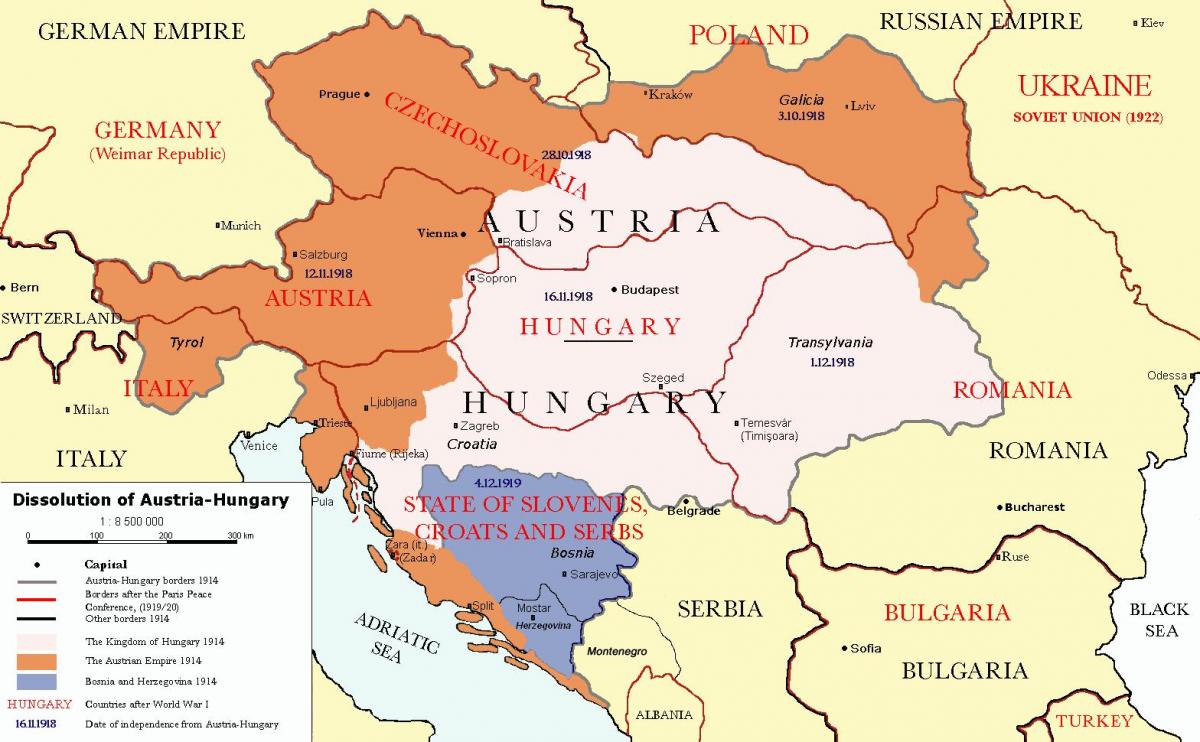 Ավստրիա Հունգարիա քարտեզ 1900