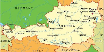 Ավստրիա Инсбрук քարտեզի վրա