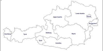 Бланковой քարտեզի Ավստրիայում