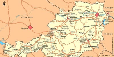 Քարտեզ Վիեննա Ավստրիա