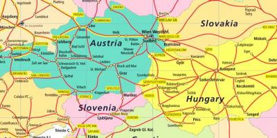 Ավստրիա երկաթուղային քարտեզի վրա