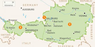 Քարտեզ Ավստրիայում