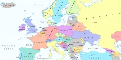 Եվրոպայի քարտեզի Ավստրիայում